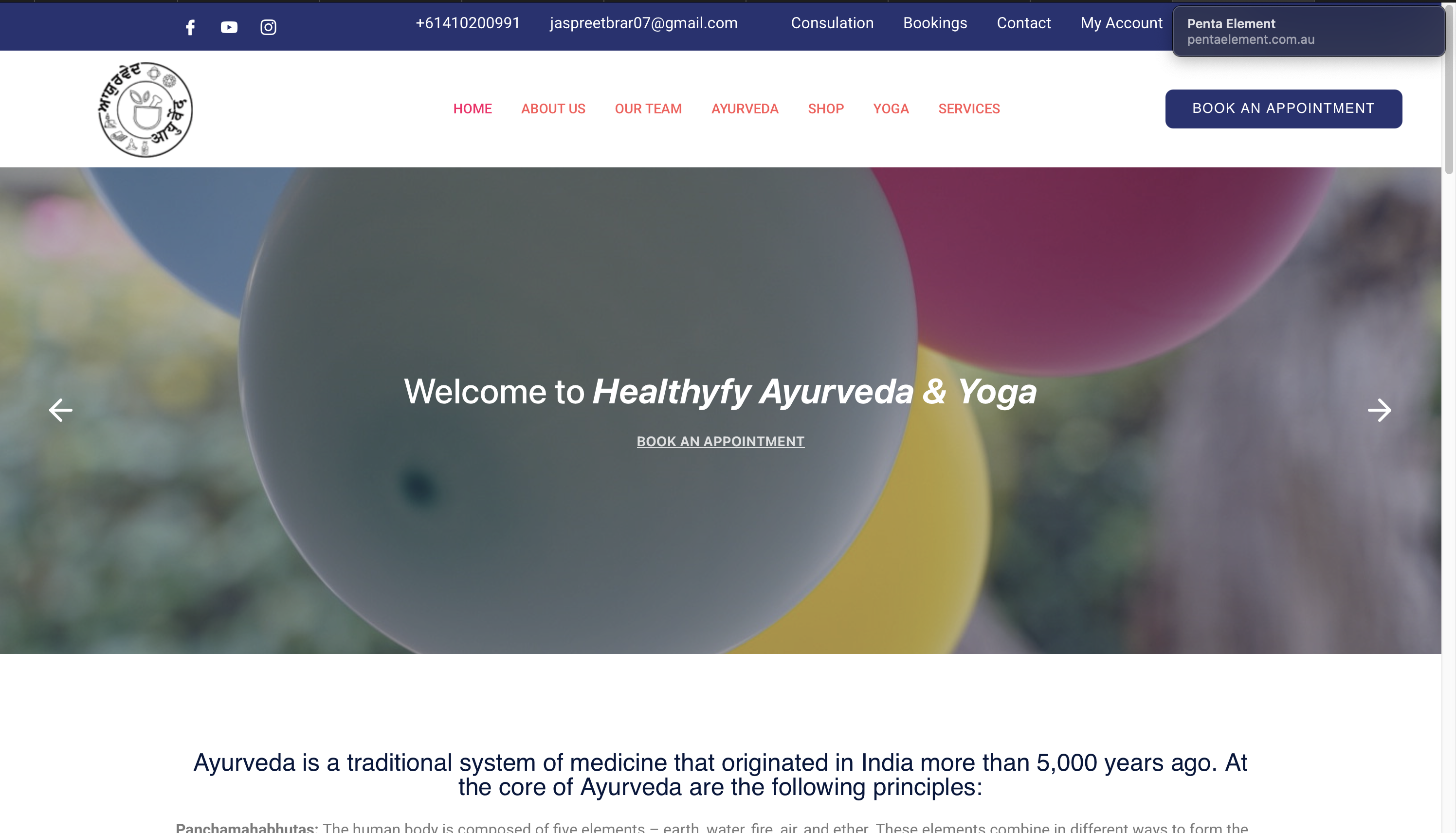 Corporate website design